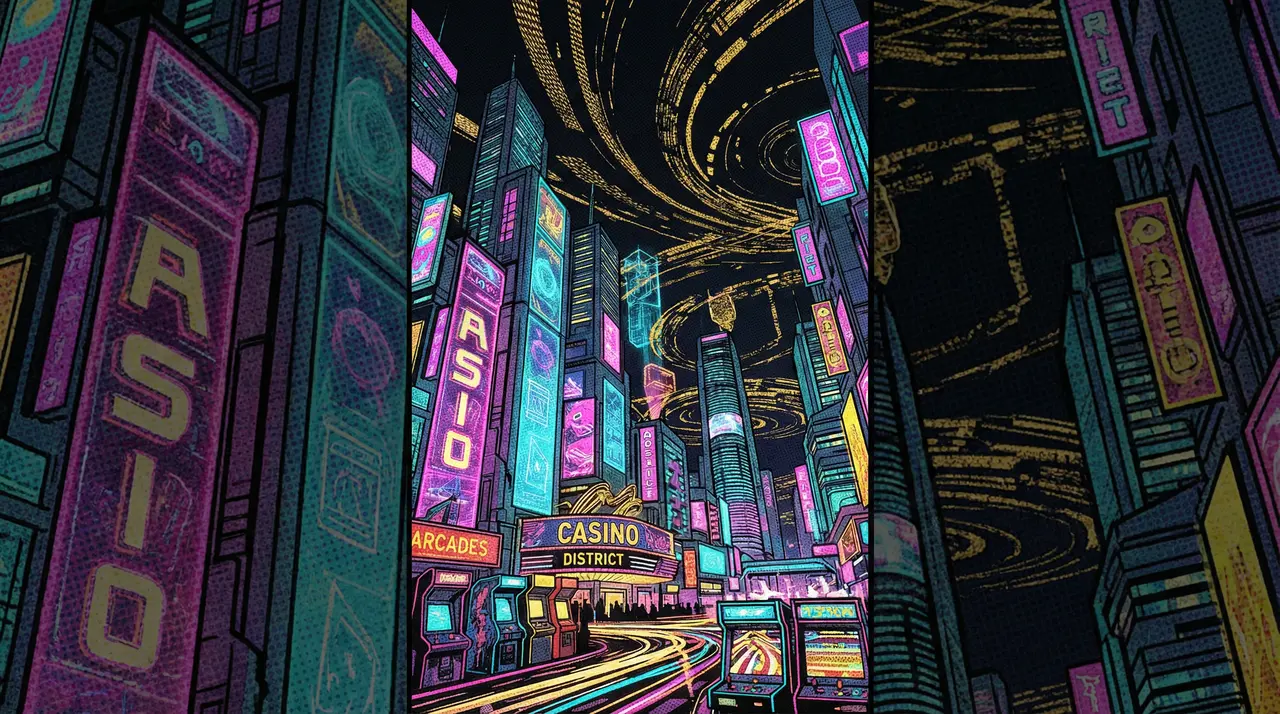 博彩论坛 - 赛博不夜城波普艺术全景